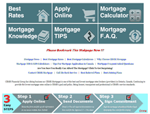 Tablet Screenshot of canadabestmortgagerate.com